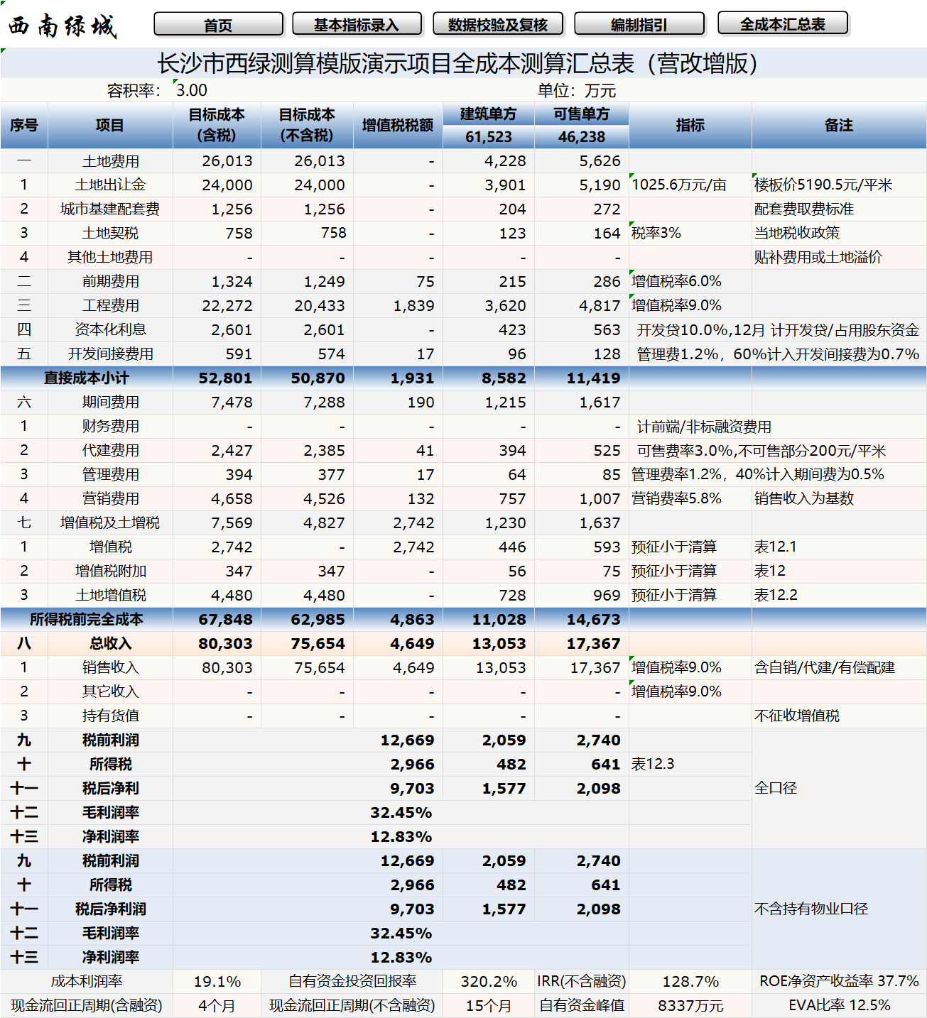 XLCS v5.0 西绿项目全成本测算正式版发布